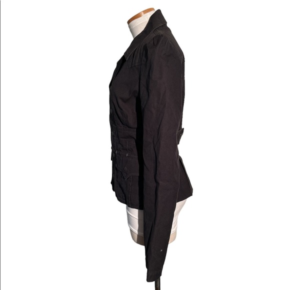 Diesel Black Utility Jacket Button Down Size Large - Picture 6 of 12